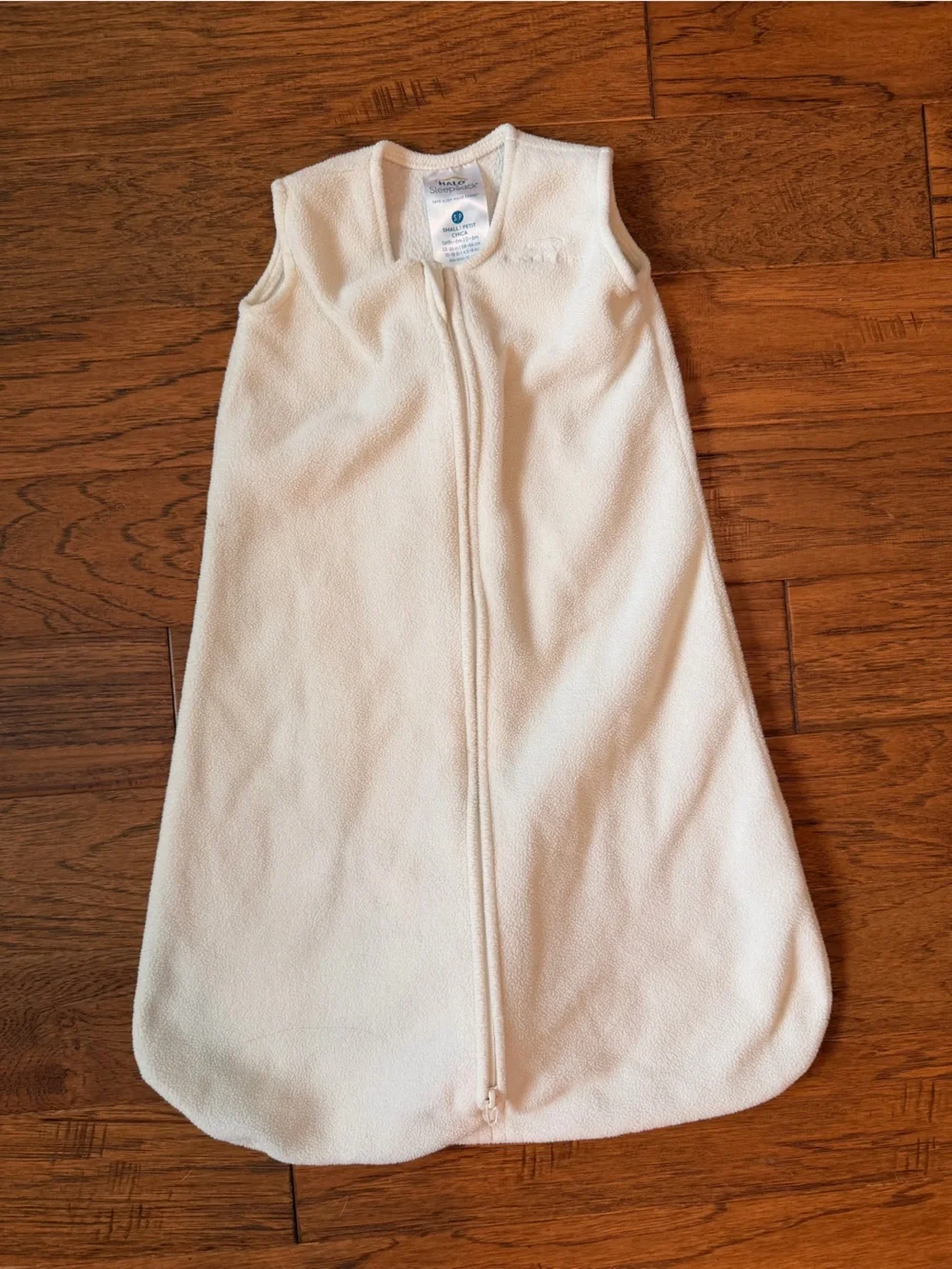 Halo Cream Sleeveless Zip Front Sleep Sack